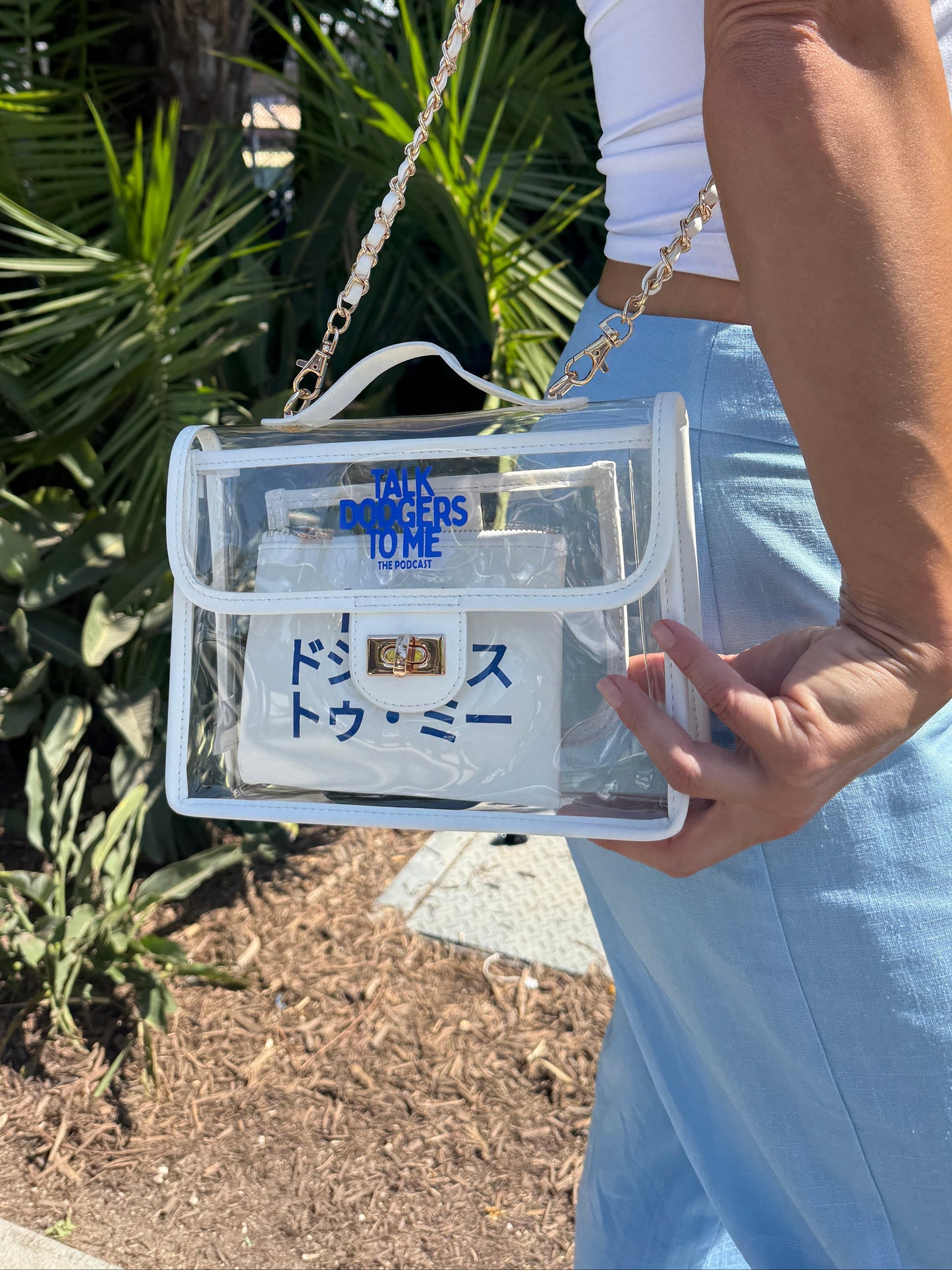 TDTM x SHEERGEAR Collab: White Crossbody Bag